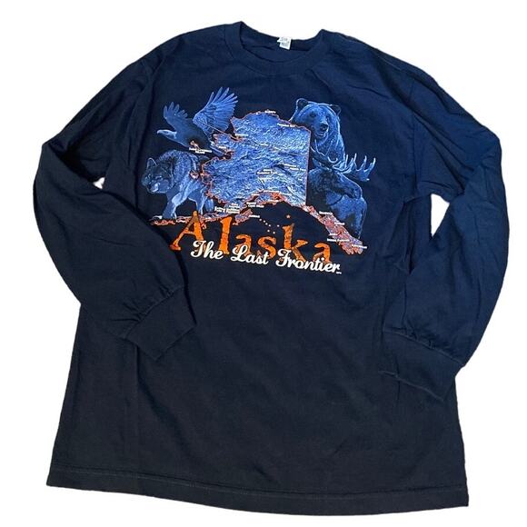 ALASKA Long Sleeve T-Shirt Adult Size Medium Unisex - Picture 1 of 6